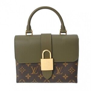Louis Vuitton Monogram Locky Khaki Green Canvas Bag
